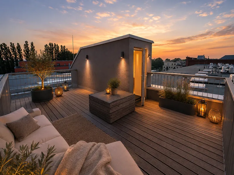 Traumhafte 2-Zimmer-Dachgeschosswohnung mit großzügiger Dachterrasse & Spreeblick! — photo 1